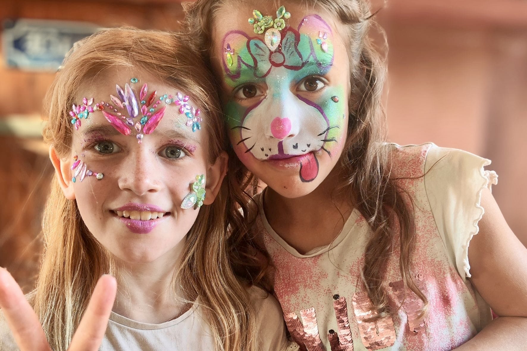 Glitzertattoos - Masken